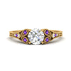 Load image into Gallery viewer, split-band-antique-round-cut-purple-topaz-engagement-ring-in-yellow-gold-FD9816RORGVITO-NL-YG