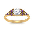 Thumbnail 80 - split-band-antique-round-cut-purple-topaz-engagement-ring-in-yellow-gold-FD9816RORGVITO-NL-YG