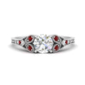 Thumbnail 43 - split-band-antique-round-cut-ruby-engagement-ring-in-white-gold-FD9816RORGRUDR-NL-WG