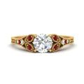 Thumbnail 70 - split-band-antique-round-cut-ruby-engagement-ring-in-yellow-gold-FD9816RORGRUDR-NL-YG