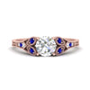 Load image into Gallery viewer, split-band-antique-round-cut-sapphire-engagement-ring-in-rose-gold-FD9816RORGSABL-NL-RG