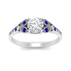 Load image into Gallery viewer, split-band-antique-round-cut-sapphire-engagement-ring-in-white-gold-FD9816RORGSABL-NL-WG