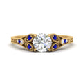 Thumbnail 58 - split-band-antique-round-cut-sapphire-engagement-ring-in-yellow-gold-FD9816RORGSABL-NL-YG