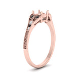 Load image into Gallery viewer, split-band-antique-semi-mount-black-diamond-engagement-ring-in-rose-gold-FD9816SMRGBLACK-NL-RG
