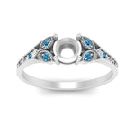 Load image into Gallery viewer, split-band-antique-semi-mount-blue-topaz-engagement-ring-in-white-gold-FD9816SMRGICBLTO-NL-WG
