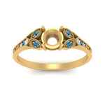 Load image into Gallery viewer, split-band-antique-semi-mount-blue-topaz-engagement-ring-in-yellow-gold-FD9816SMRGICBLTO-NL-YG
