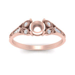 Load image into Gallery viewer, split-band-antique-semi-mount-diamond-engagement-ring-in-rose-gold-FD9816SMR-NL-RG
