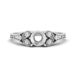 Load image into Gallery viewer, split-band-antique-semi-mount-diamond-engagement-ring-in-white-gold-FD9816SMR-NL-WG
