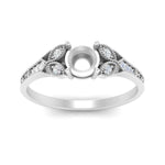 Load image into Gallery viewer, split-band-antique-semi-mount-diamond-engagement-ring-in-white-gold-FD9816SMR-NL-WG
