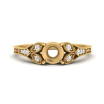 Load image into Gallery viewer, split-band-antique-semi-mount-diamond-engagement-ring-in-yellow-gold-FD9816SMR-NL-YG
