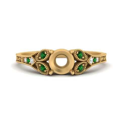 split-band-antique-semi-mount-emerald-engagement-ring-in-yellow-gold-FD9816SMRGEMGR-NL-YG