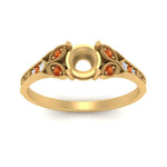 Load image into Gallery viewer, split-band-antique-semi-mount-orange-sapphire-engagement-ring-in-yellow-gold-FD9816SMRGSAOR-NL-YG

