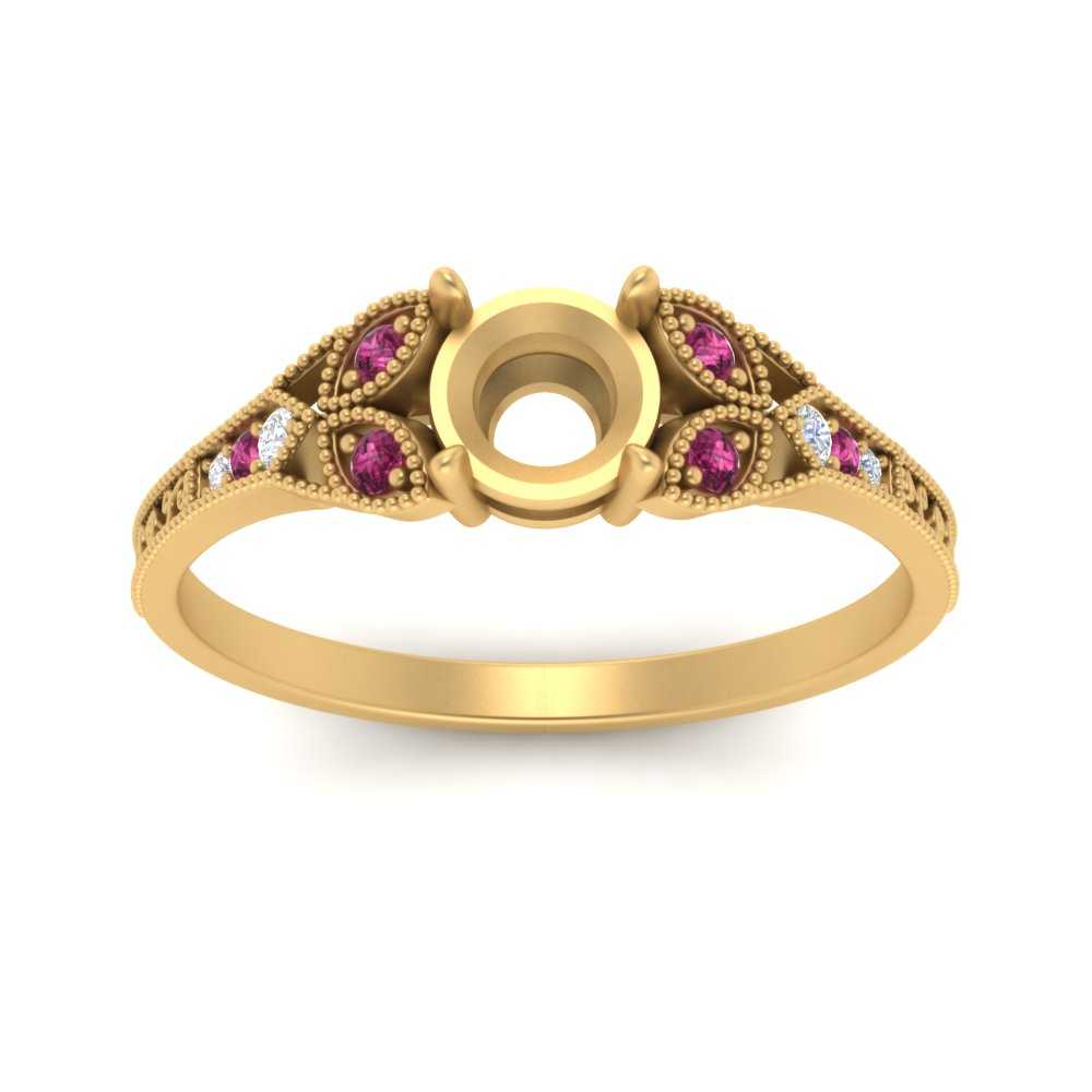 split-band-antique-semi-mount-pink-sapphire-engagement-ring-in-yellow-gold-FD9816SMRGSADRPI-NL-YG