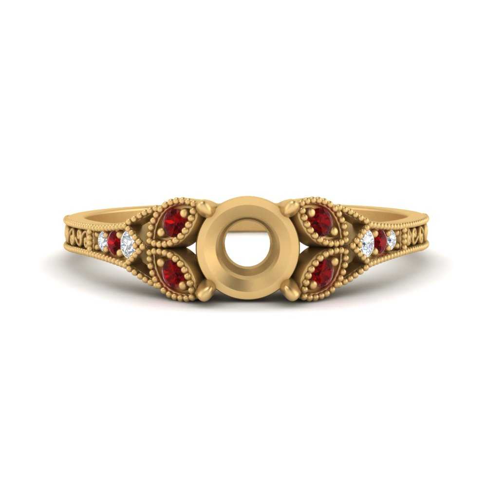 split-band-antique-semi-mount-ruby-engagement-ring-in-yellow-gold-FD9816SMRGRUDR-NL-YG