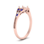 Load image into Gallery viewer, split-band-antique-semi-mount-sapphire-engagement-ring-in-rose-gold-FD9816SMRGSABL-NL-RG

