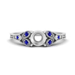 Load image into Gallery viewer, split-band-antique-semi-mount-sapphire-engagement-ring-in-white-gold-FD9816SMRGSABL-NL-WG
