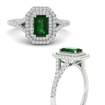 Load image into Gallery viewer, split-shank-emerald-emerald-cut-diamond-halo-engagement-ring-in-white-gold-FD9608EMRGEMGR-NL-WG.jpg
