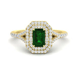 Load image into Gallery viewer, split-shank-emerald-emerald-cut-diamond-halo-engagement-ring-in-yellow-gold-FD9608EMRGEMGR-NL-YG.jpg
