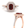 Load image into Gallery viewer, split-shank-ruby-emerald-cut-diamond-halo-engagement-ring-in-rose-gold-FD9608EMRGRUDR-NL-RG.jpg