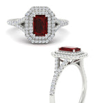 Load image into Gallery viewer, split-shank-ruby-emerald-cut-diamond-halo-engagement-ring-in-white-gold-FD9608EMRGRUDR-NL-WG.jpg
