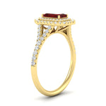 Load image into Gallery viewer, split-shank-ruby-emerald-cut-diamond-halo-engagement-ring-in-yellow-gold-FD9608EMRGRUDR-NL-YG.jpg
