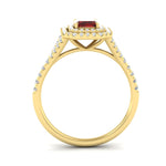 Load image into Gallery viewer, split-shank-ruby-emerald-cut-diamond-halo-engagement-ring-in-yellow-gold-FD9608EMRGRUDR-NL-YG.jpg
