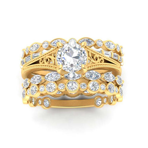split-vintage-single-diamond-ring-with-bands-in-FD10163-NL-YG