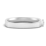 Load image into Gallery viewer, 4 mm Square Comfort Fit Mens Wedding Band
