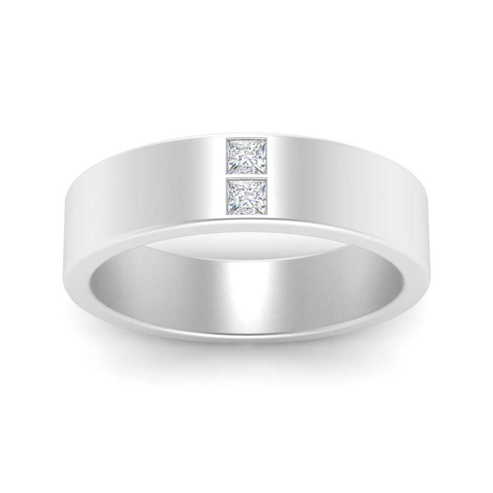Square Diamond Mens Band