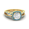 Load image into Gallery viewer, square-filigree-split-blue-topaz-engagement-ring-in-yellow-gold-fdenr1109gicbltosleep-nl-yg.jpg