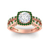 Load image into Gallery viewer, square-filigree-split-emerald-engagement-ring-in-rose-gold-fdenr1109gemgrangle5-nl-rg.jpg