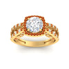 Load image into Gallery viewer, square-filigree-split-orange-sapphire-engagement-ring-in-yellow-gold-fdenr1109gsaorangle5-nl-yg.jpg