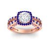 Load image into Gallery viewer, square-filigree-split-sapphire-engagement-ring-in-rose-gold-fdenr1109gsablangle5-nl-rg.jpg