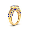 Load image into Gallery viewer, square-filigree-split-sapphire-engagement-ring-in-yellow-gold-fdenr1109gsablangle2-nl-yg.jpg