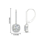 Load image into Gallery viewer, square-halo-2-ct-lever-back-earring-in-white-gold-FDEAR-11235CU-2.00CT-NL-WG.jpg
