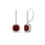 Load image into Gallery viewer, square-halo-2-ct-lever-back-ruby-earring-in-white-gold-FDEAR-11235CUGRUDR-2.00CT-NL-WG.jpg

