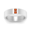 Load image into Gallery viewer, square-orange-sapphire-mens-wedding-band-in-white-gold-FDM10320GSAORANGLE5-NL-WG.jpg