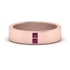 Load image into Gallery viewer, square-pink-sapphire-mens-wedding-band-in-rose-gold-FDM10320GSADRPI-NL-RG.jpg