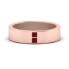 Load image into Gallery viewer, square-ruby-mens-wedding-band-in-rose-gold-FDM10320GRUDR-NL-RG.jpg