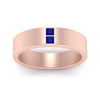 Load image into Gallery viewer, square-sapphire-mens-wedding-band-in-rose-gold-FDM10320GSABLANGLE5-NL-RG.jpg