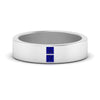 Load image into Gallery viewer, square-sapphire-mens-wedding-band-in-white-gold-FDM10320GSABL-NL-WG.jpg