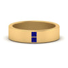 Load image into Gallery viewer, square-sapphire-mens-wedding-band-in-yellow-gold-FDM10320GSABL-NL-YG.jpg