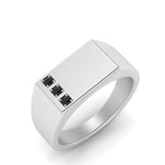 Load image into Gallery viewer, Three Stone Mens Engagement Ring
