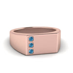 Load image into Gallery viewer, Three Stone Mens Engagement Ring
