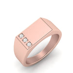 Load image into Gallery viewer, Three Stone Mens Engagement Ring
