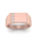 Load image into Gallery viewer, Three Stone Mens Engagement Ring
