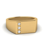 Load image into Gallery viewer, Three Stone Mens Engagement Ring
