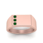 Load image into Gallery viewer, Three Stone Mens Engagement Ring
