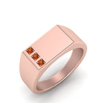 Load image into Gallery viewer, Three Stone Mens Engagement Ring
