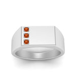 Load image into Gallery viewer, Three Stone Mens Engagement Ring
